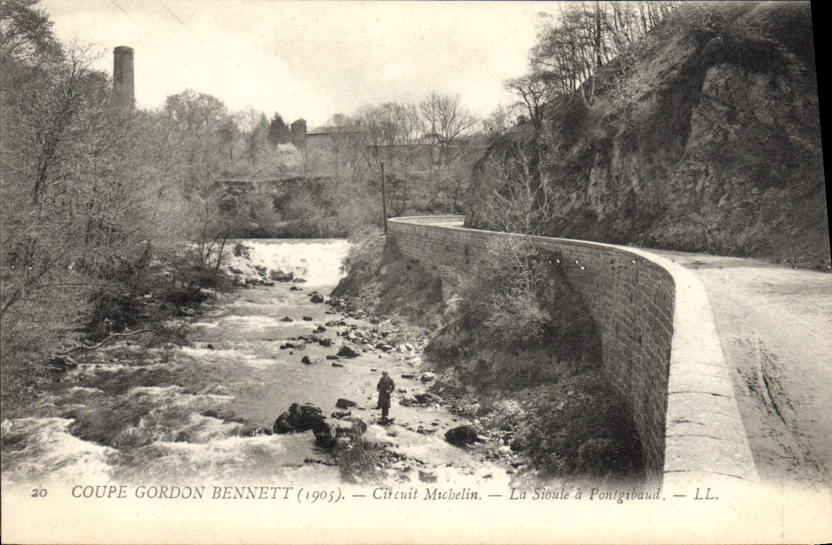 CPA Automobile Coupe Gordon Bennett 1905 Circuit Michelin La Sioule a Pontgibaud 