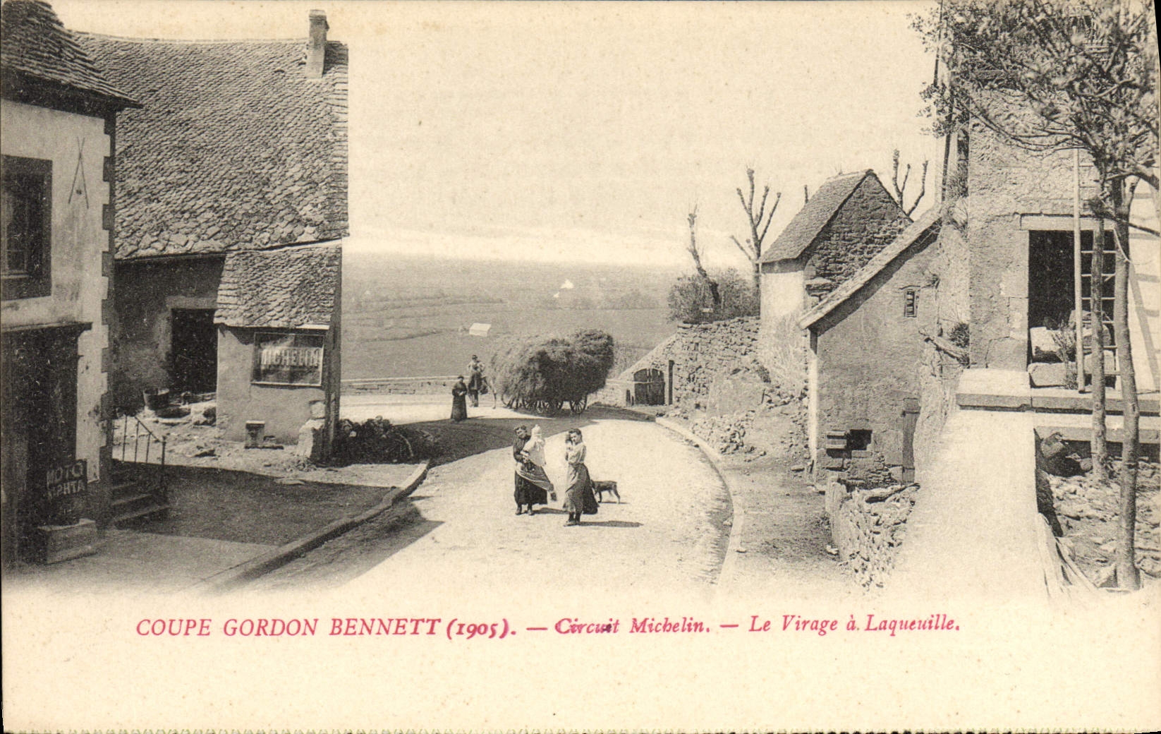 El Viraje en Laqueuille — Circuito Michelin — Copa Gordon Bennett (1905)