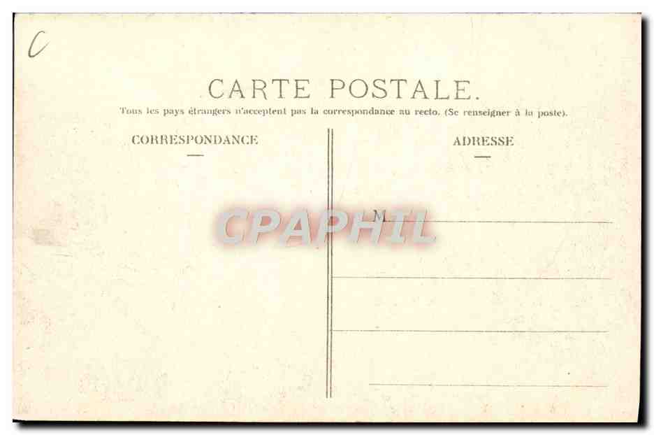 CPA Automobile Coupe Gordon Bennett 1905 Circuit Michelin Nebouzat tournant des 4 routes  — Rückseite