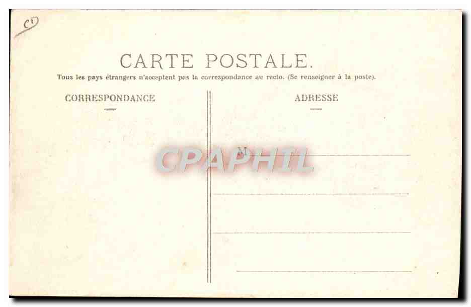 Circuit d'Auvergne. Coupe Gordon Bennett 1905 — Plaine de Laschamps et le Puy-de-Dôme — Départ et arrivée de la Course — L'Éfrondelle, Paris — Verso