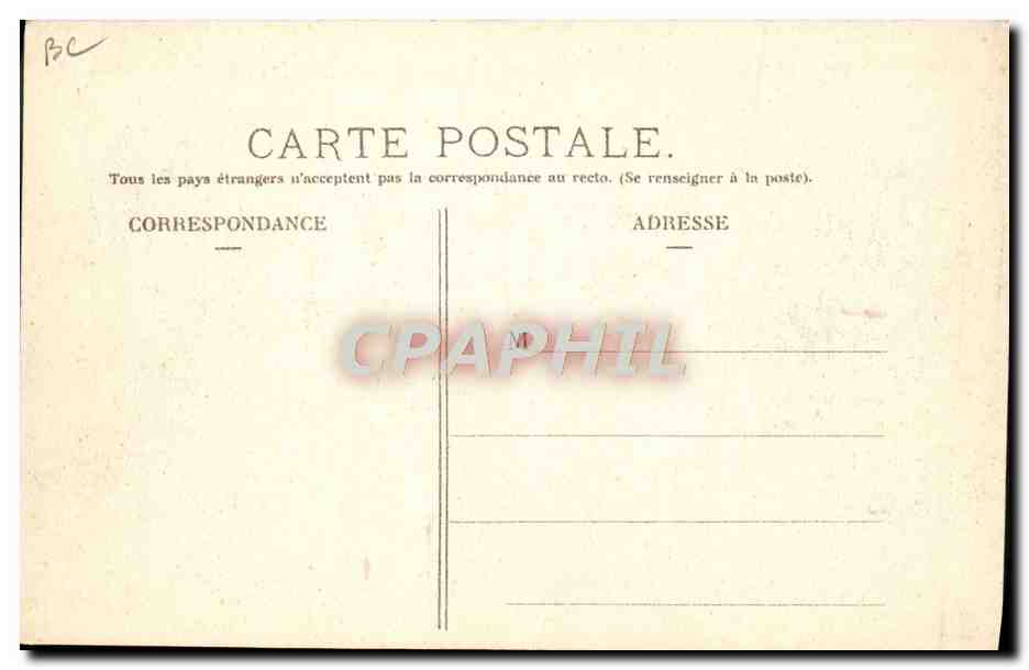 CPA Automobile Coupe Gordon Bennett 1905 Circuit Michelin Virage de la vierge a Bourg Lastic  — Rückseite