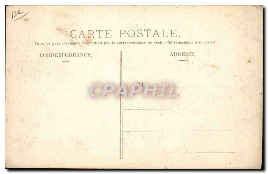 CPA Automobile Coupe Gordon Bennett 1905 Circuit Michelin Pontaumur Depart de M Burton  — Rückseite