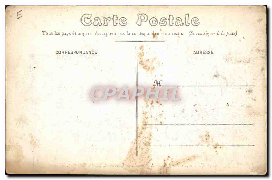 CPA Automobile Circuit de Dieppe Automobiles Clement Rigal Hauvast Gabriel — Rückseite