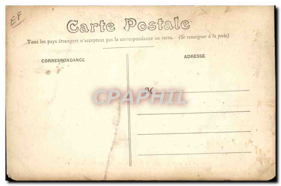 Vintage Postcard Automobile Circuit of Dieppe Perpere on automobile Germain — Back