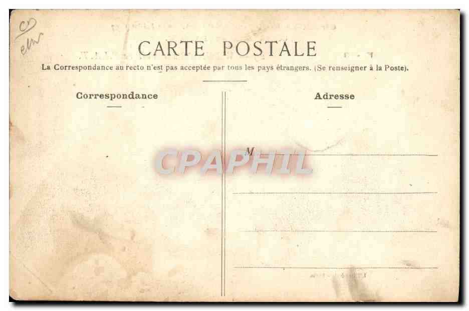 CPA Automobile Circuit de la Seine Inferieure 2 juillt 1907 Grand prix de l'ACF Wagner sur Voiture FIAT  — Verso