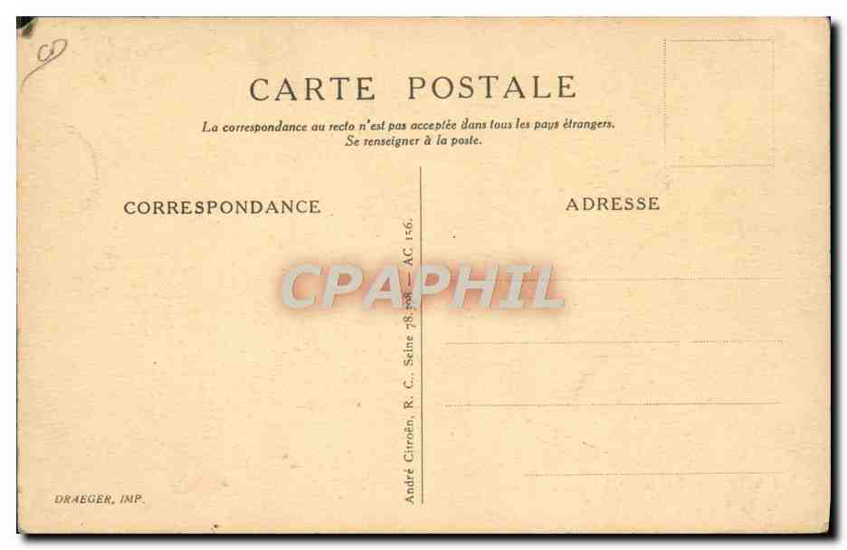 CPA Automobile La 10 CV Citroen Torpedo 4 place Serie Luxe — Verso