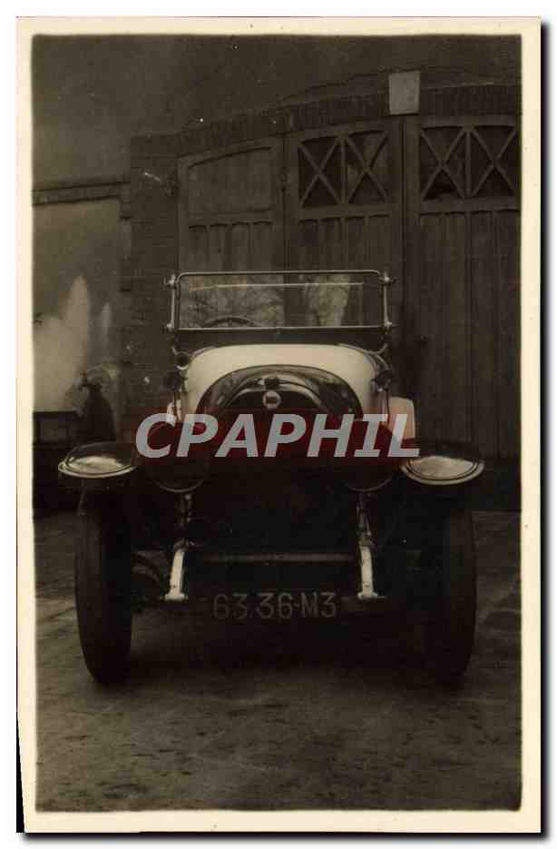 Coche antiguo — vista frontal — editor CPAPHIL, n. serie 16