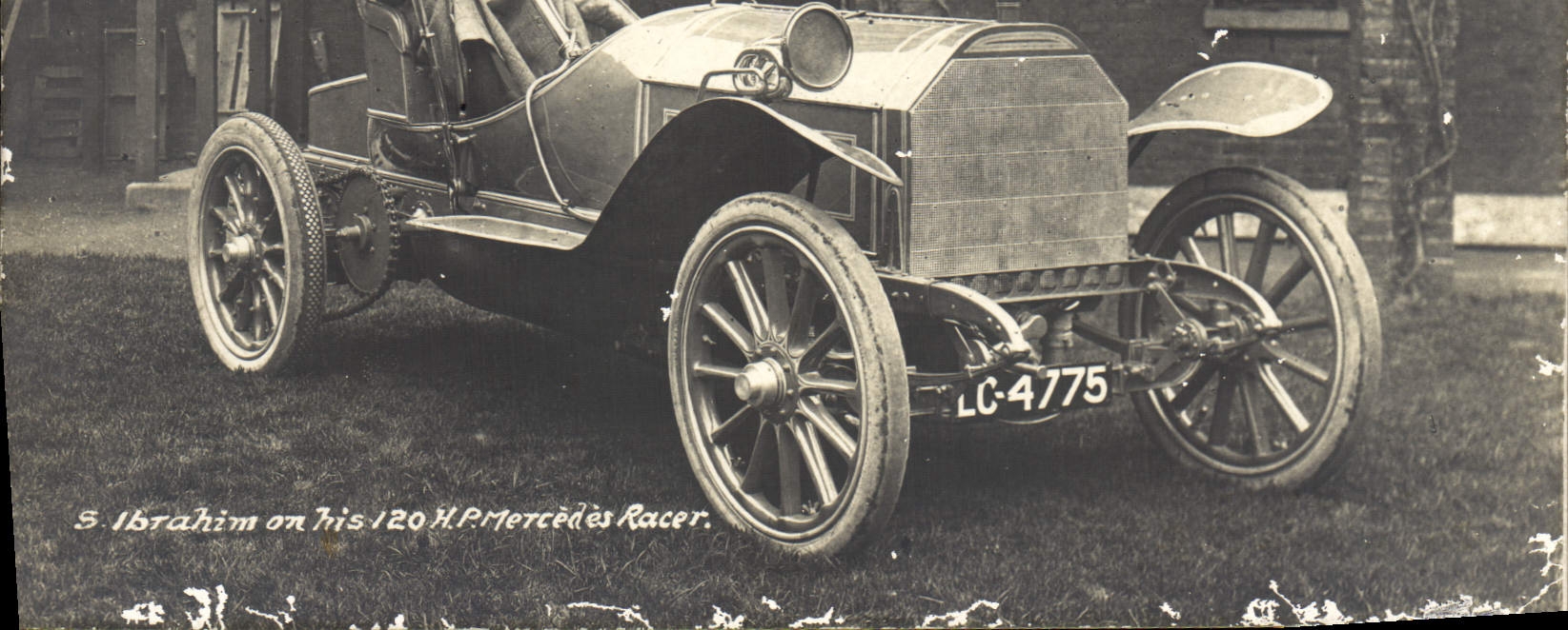 CPA Automobile Ibrahim on his 120 H Mercedes RAcer