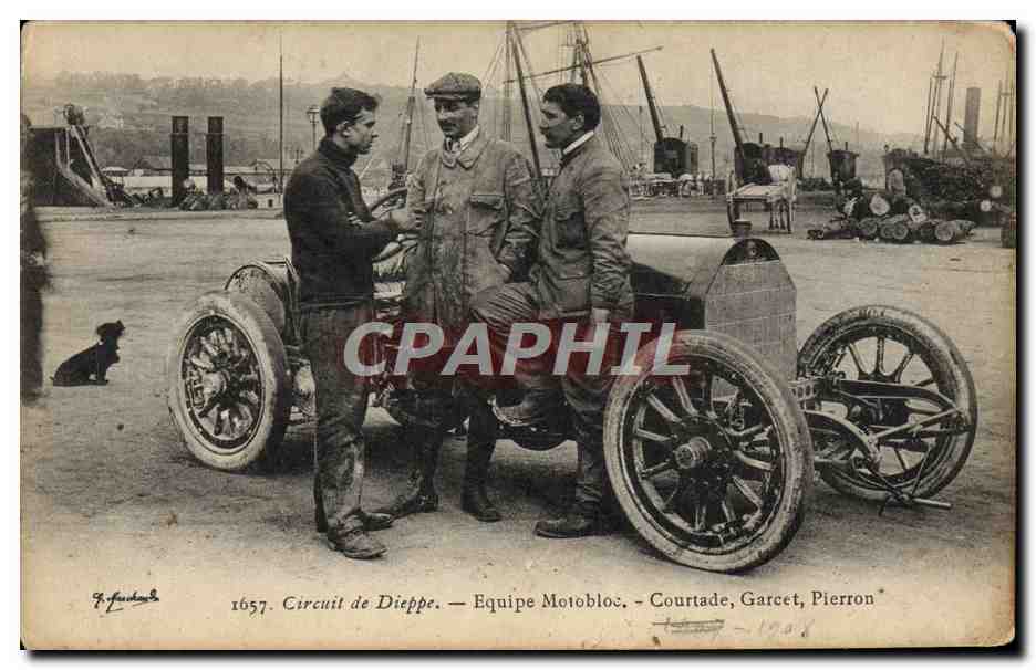 CPA Automobile Circuit de Dieppe Equipe Motobloc Courtade Garcet Pierron 