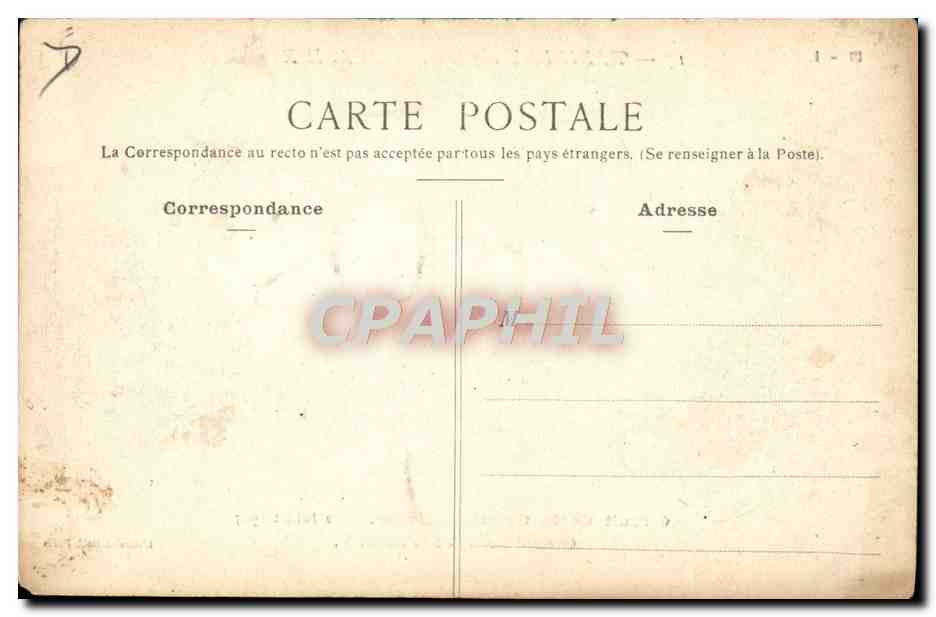 CPA Automobile Circuit de la Seine Inferieure 2 juillet 1907 Grand prix de l'ACF  — Rückseite