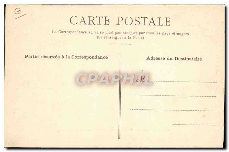 CPA Automobile Girardot sur sa 100 ch Charron Girardot et Voigt — Rückseite