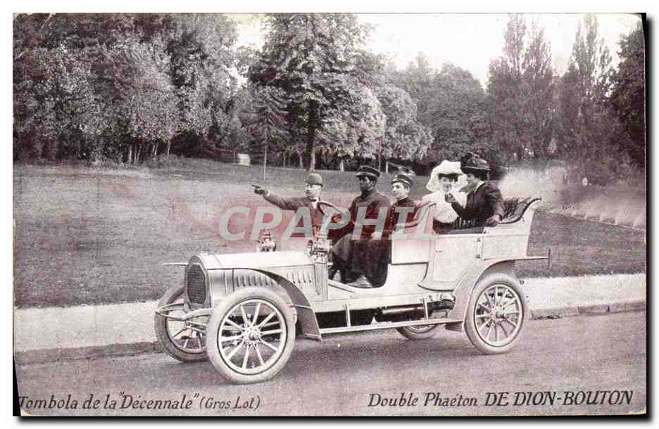 Doble Phaéton DE DION-BOUTON — Tombola de la Décennale (Gros Lot)