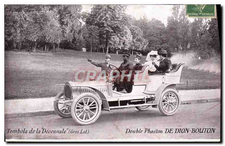Doble Phaeton DE DION-BOUTON — Sorteo de la 'Décennale' (Gran Premio) — Franchoue