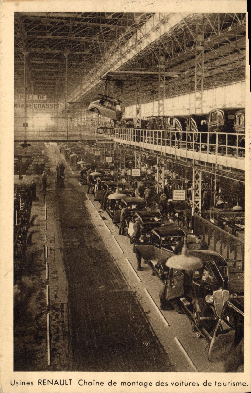 Usines RENAULT — Chaîne de montage des voitures de tourisme — Éditions d'Art Wonn