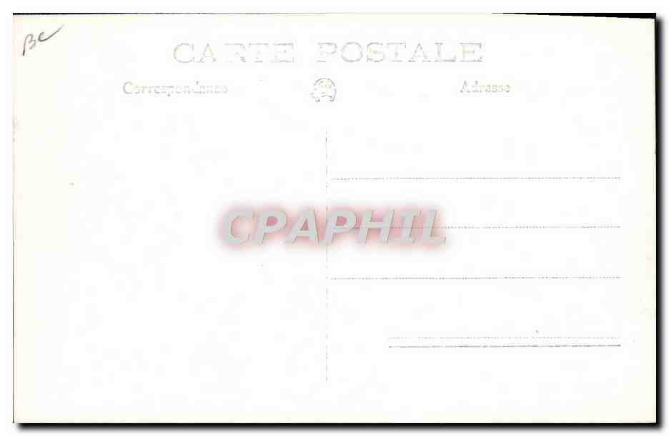 CARTE PHOTO Autobus Garage Notre Dame des Neiges — Verso
