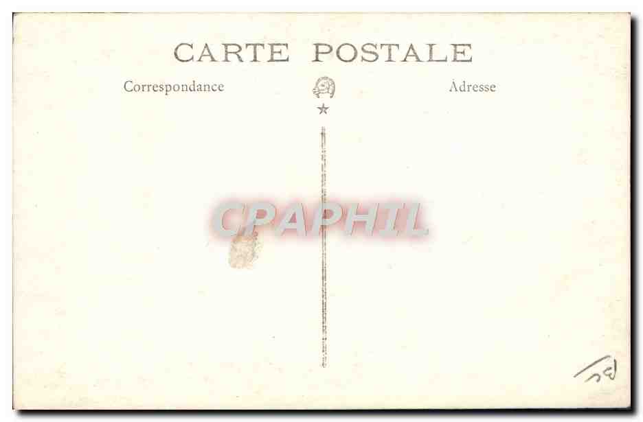 CARTE PHOTO Automobile Caravane — Rückseite