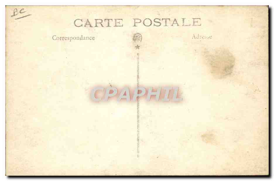 CARTE PHOTO Automobile Caravane  — Verso