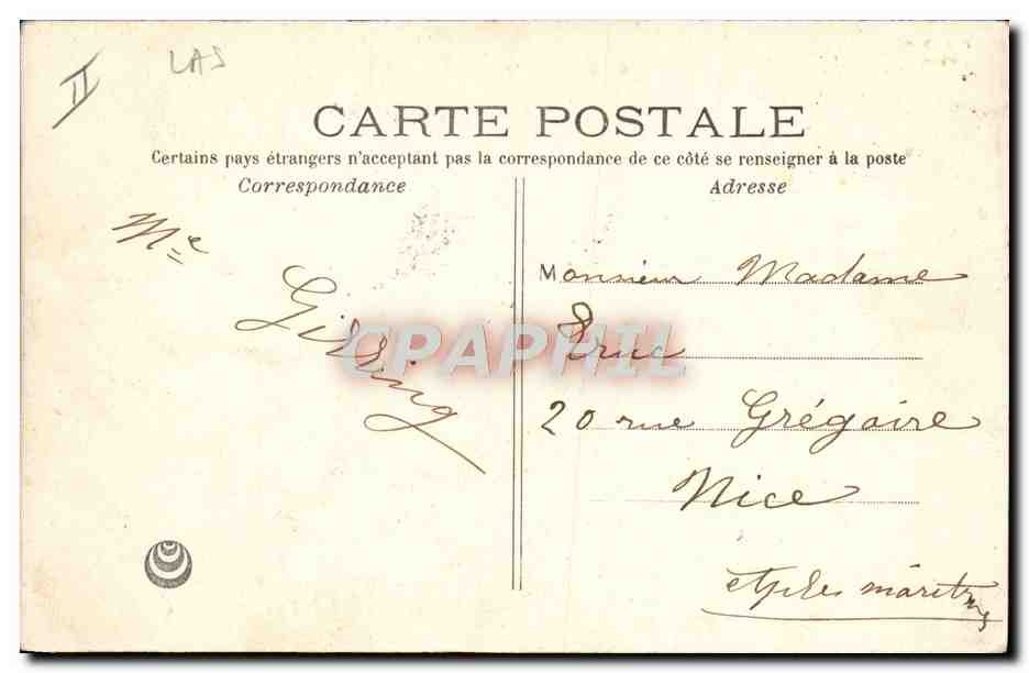 Femme au volant d'une voiture — 1906 — éditeur non visible — Reverso