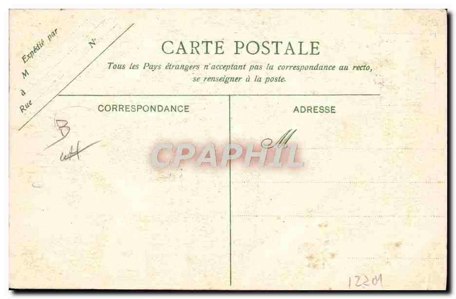 CPA Automobile la route libre Dion Bouton Puteaux  — Rückseite