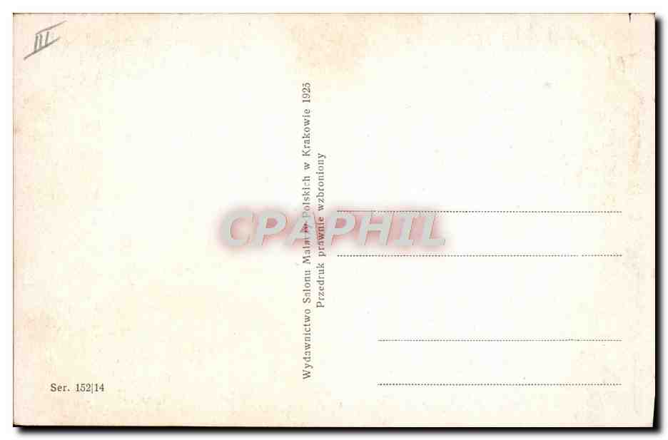 Femme tenant des branches de saule — Wiosenne bazie — P. Stachiewicz pinx. — Verso