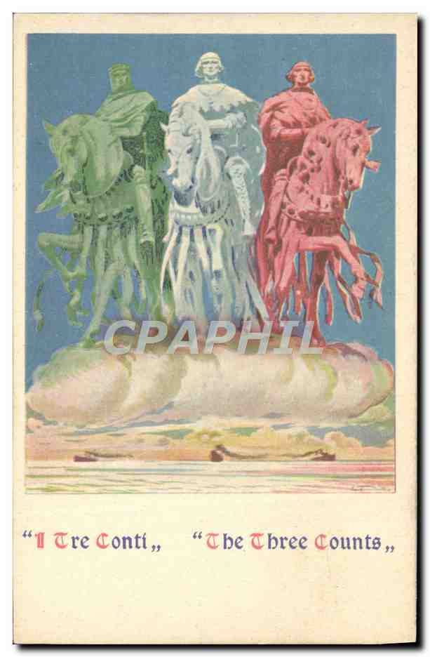 CPA Illustrateur The Three counts 