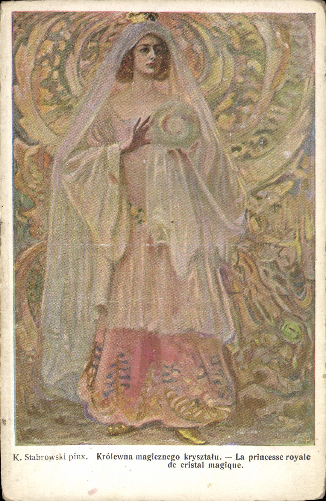 La princesse royale de cristal magique — K. Stabrowski pinx. — Album des peintres polonais, édition MEDUZA, Varsovie.