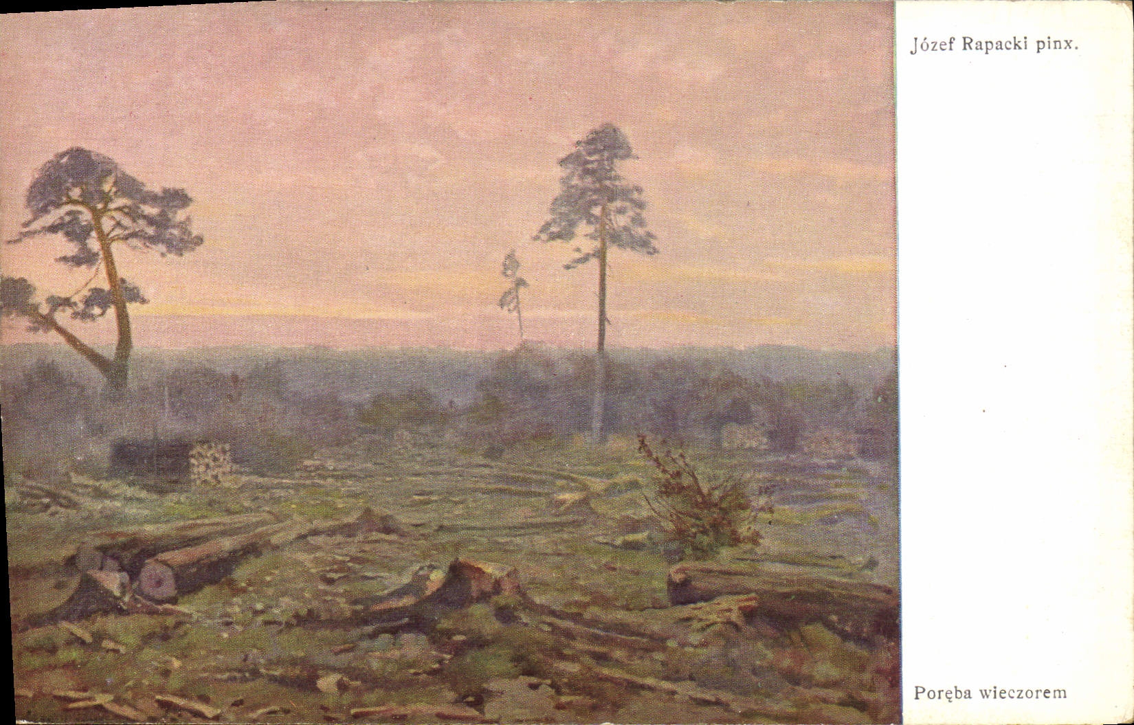 CPA Illustrateur Jozef Rapacki Poreba wiezorem