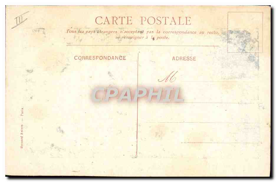 Le paquebot "Chambord" dans le détroit de Shimonoseki — D'après l'aquarelle de M. Sandy-Hook — Éditeur Bernard Froes, Paris — Verso