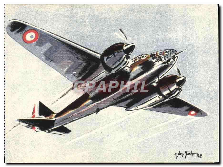 CPA Avion Aviation AMIOT 354 Bombardement