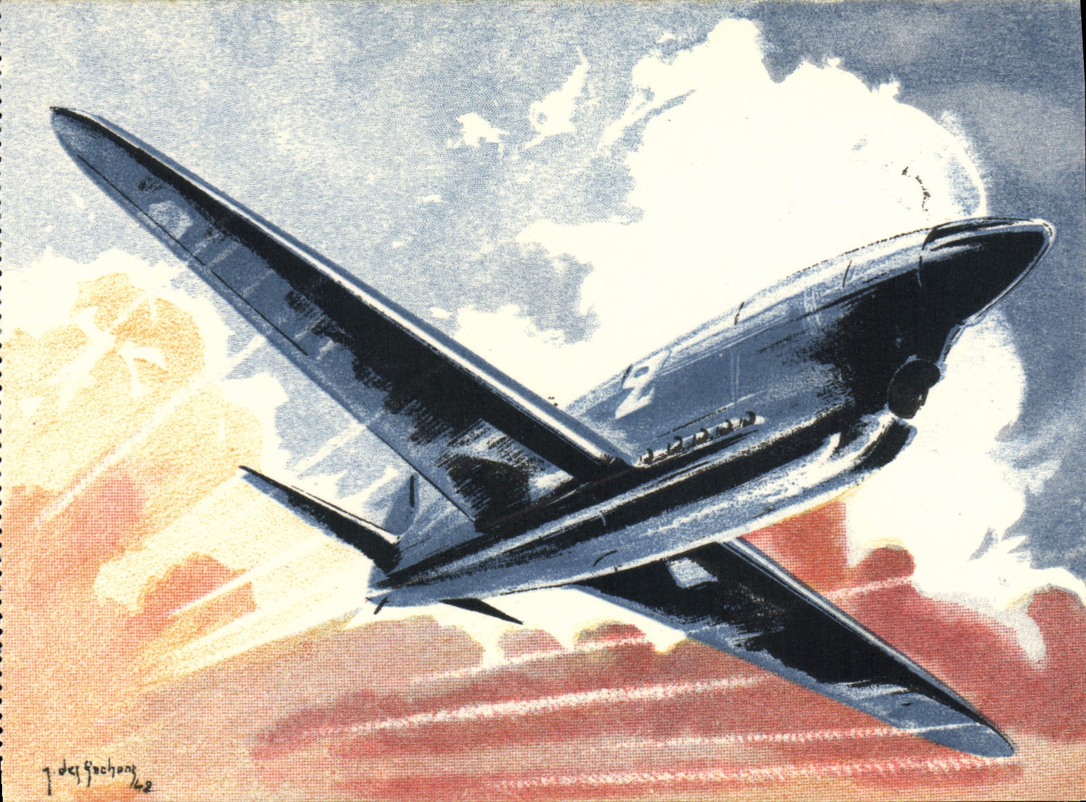 CPA Avion Aviation Caudron Coupe Detusch Course