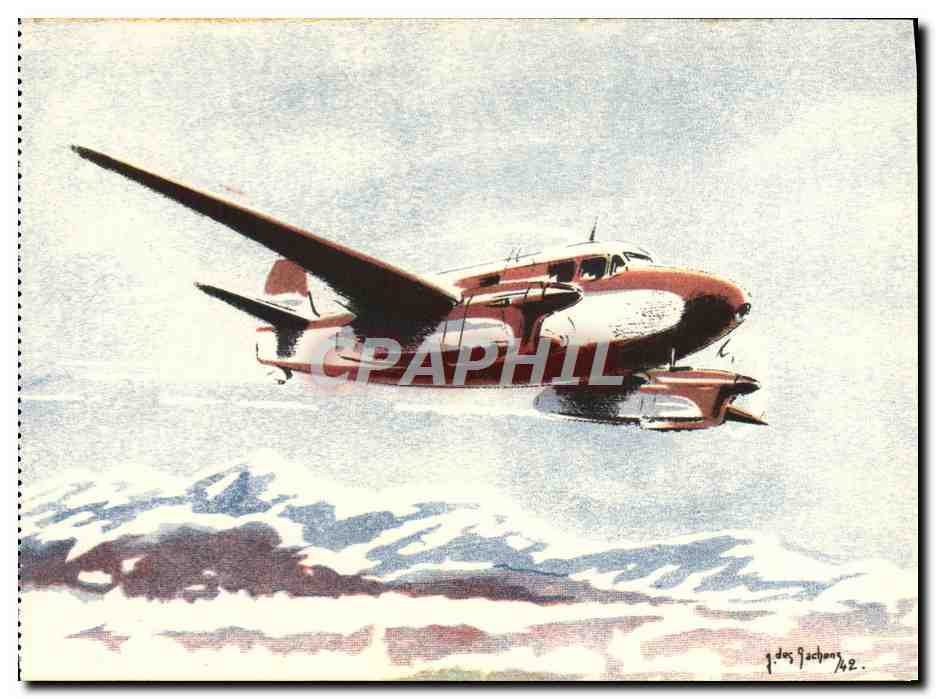 CPA Avion Aviation Caudron Goeland Transport et liaisons rapides
