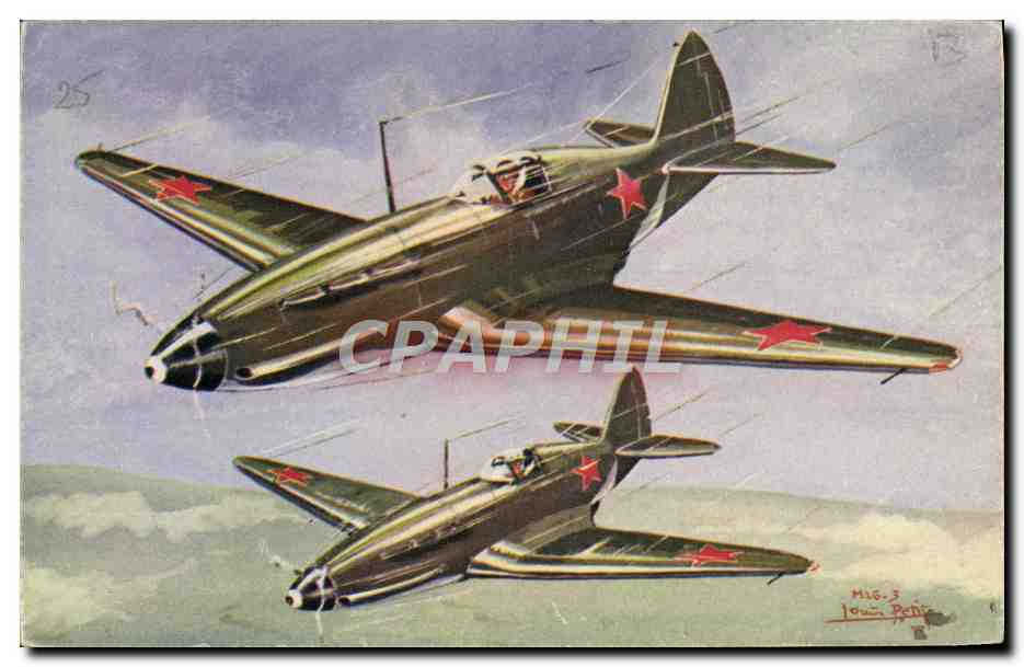 CPA Avion Aviation Chasseur MIG 3 URSS