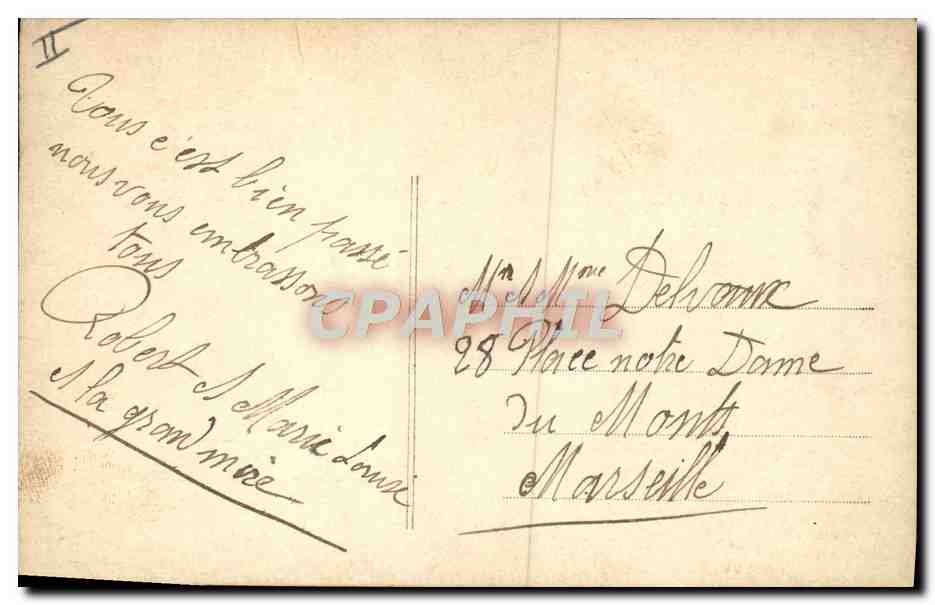 CPA Avion Aviation Enfant Robert Moulin  — Verso