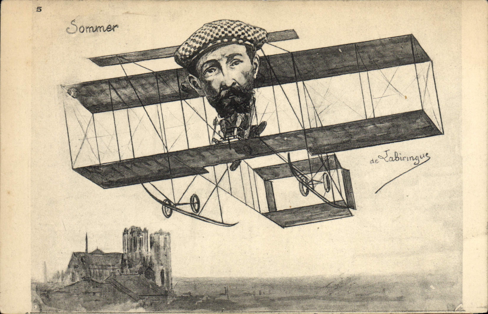 CPA Avion Aviation Sommer De Labiringue 