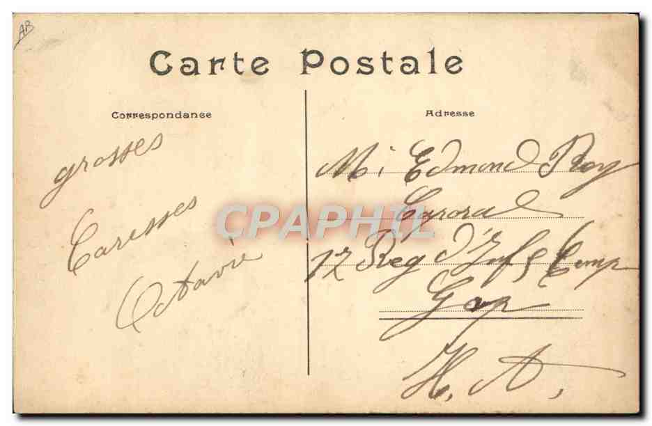 CPA Avion Aviation Les aviateurs Ane Mule Ballon Zeppelin  — Back