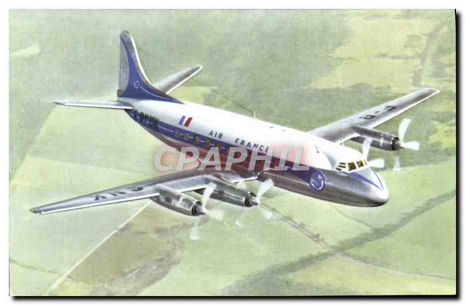 CPA Avion Aviation Air France Vickers Discount