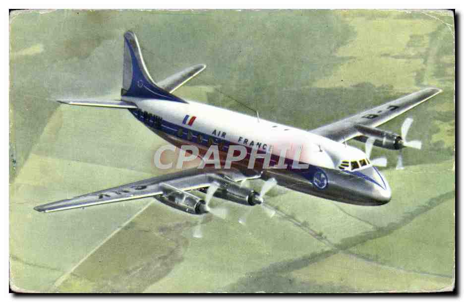 CPA Avion Aviation Air France Vickers Viscount