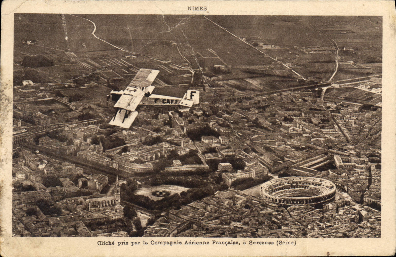 CPA Avion Aviation Suresnes Nimes