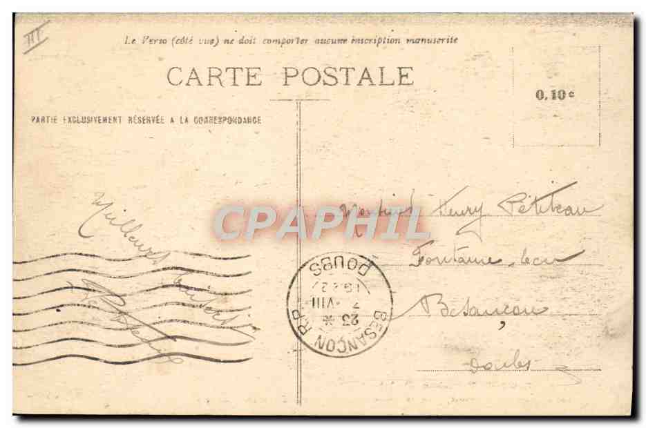 Camp du Valdahon (Doubs) — Vue du Camp (Côté Ouest) prise en Avion — Édition G. Dumond, Besançon — Reverso