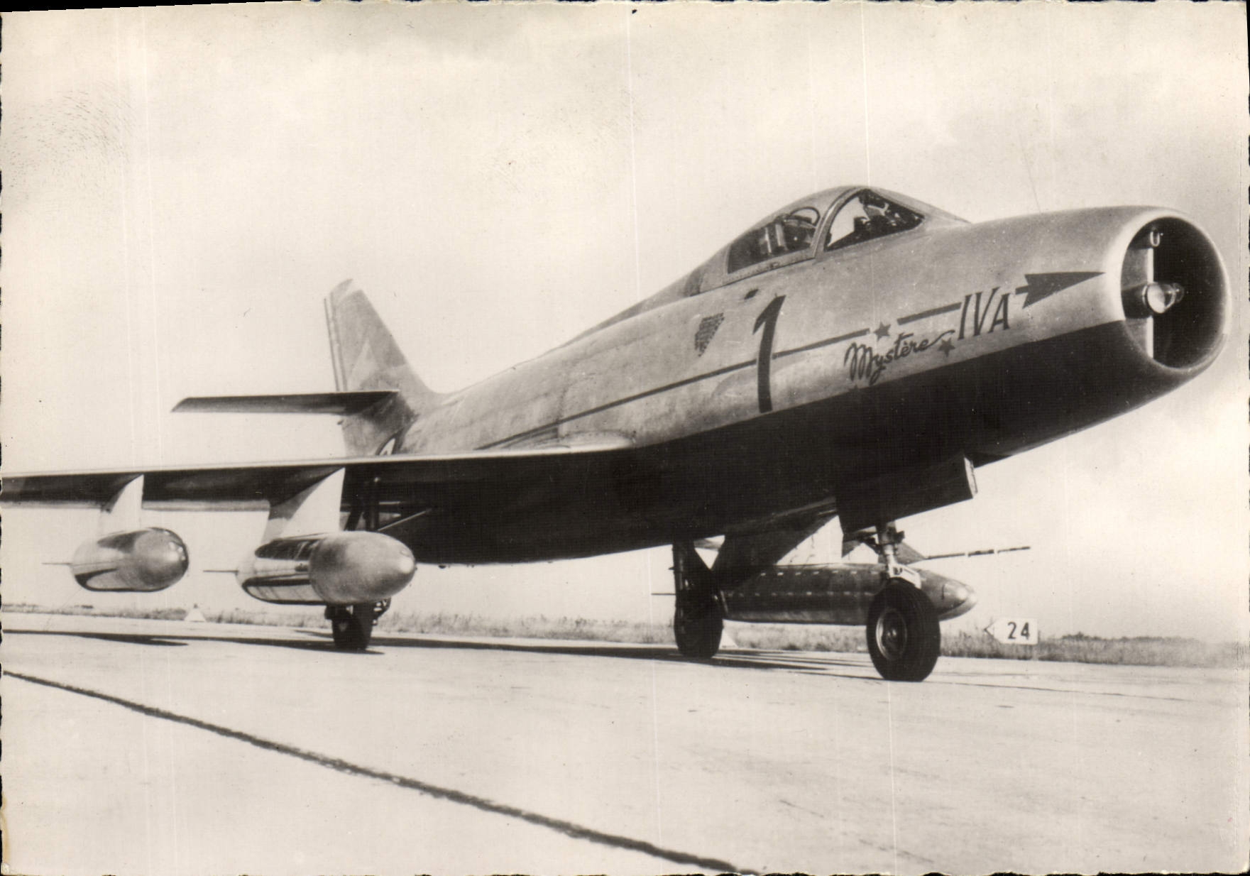 CPA Avion Aviation Dassault Mystere IV A Avion d'interception