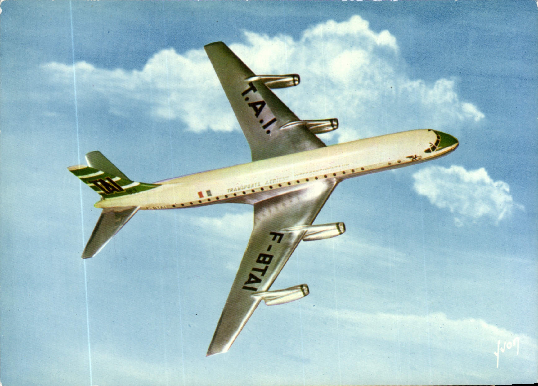 CPA Avion Aviation DC8 de la Compagnie des Transports aeriens intercontinentaux 