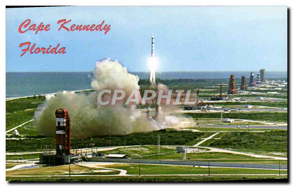 CPA Aviation Espace Aerial View Cape Kennedy Florida Martin's Titan 
