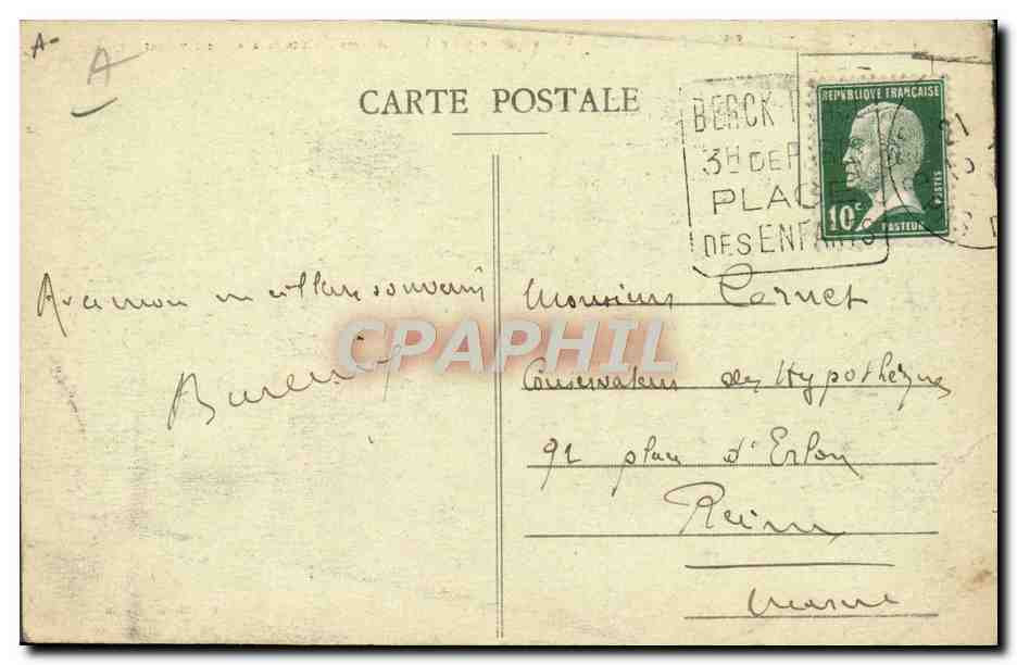 Berck-Plage — Aufnahmen aus 100 Metern Höhe mit Flugzeug — T.G. 764 — Verlag Henni Cimon — Rückseite