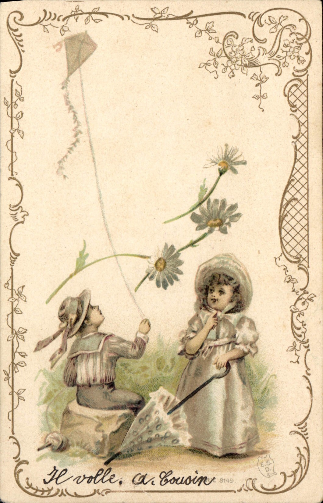CPA Fantaisie Enfants Cerf Volant 