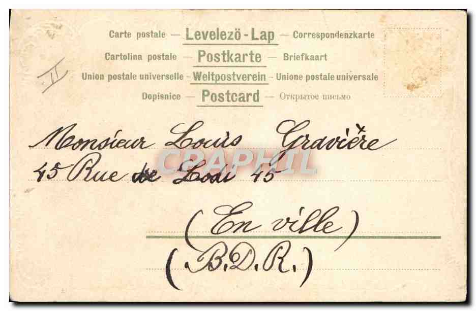 CPA Fantaisie Enfants Cerf Volant  — Verso