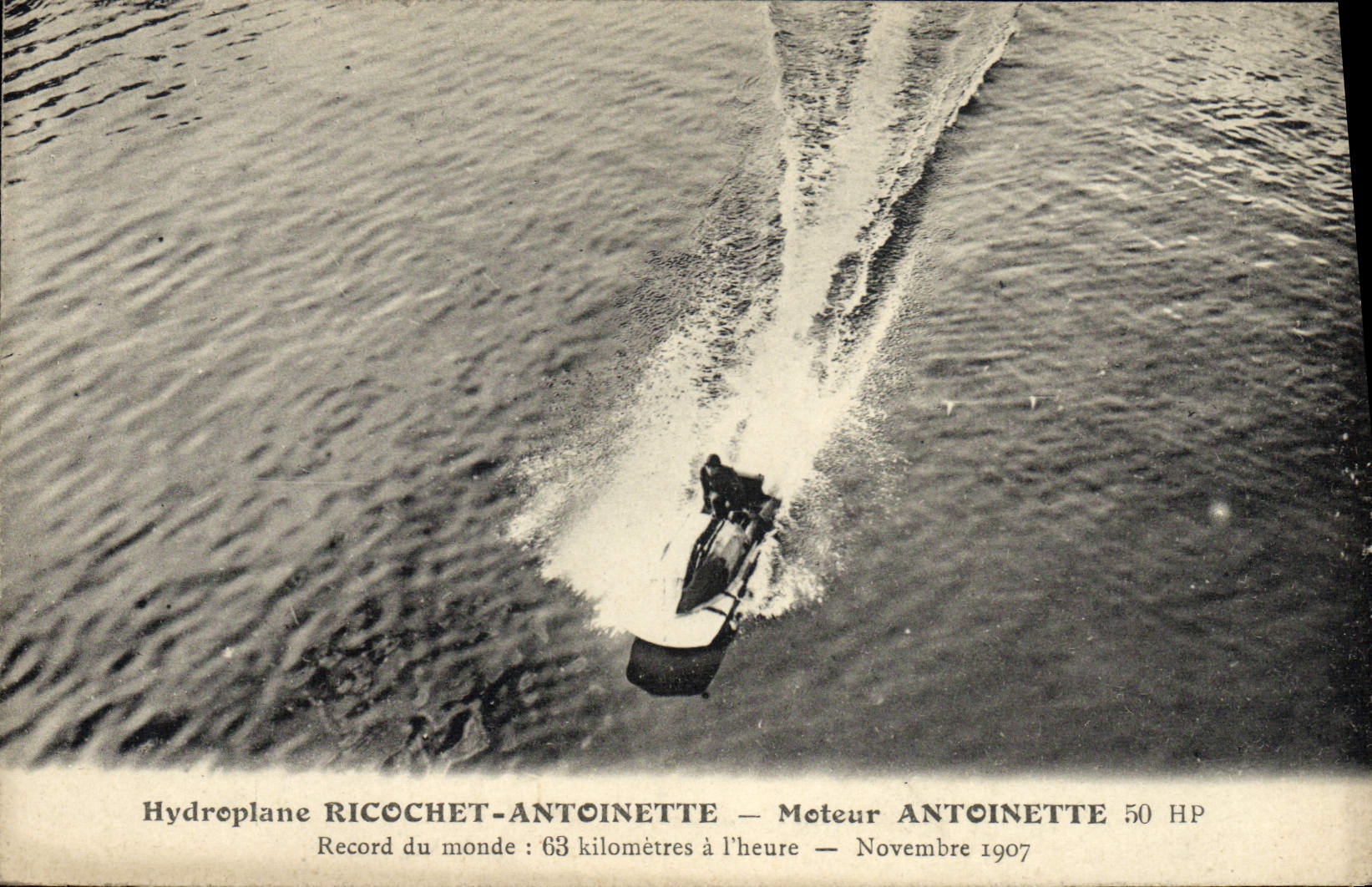 CPA Aviation Hydroplane Ricochet Antoinette Moteur Antoinette 