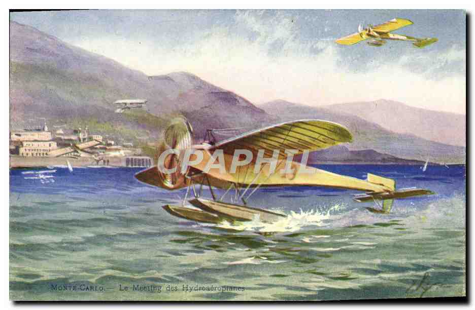 CPA Aviation Monte Carlo le meeting des Hydroaeroplanes Monaco