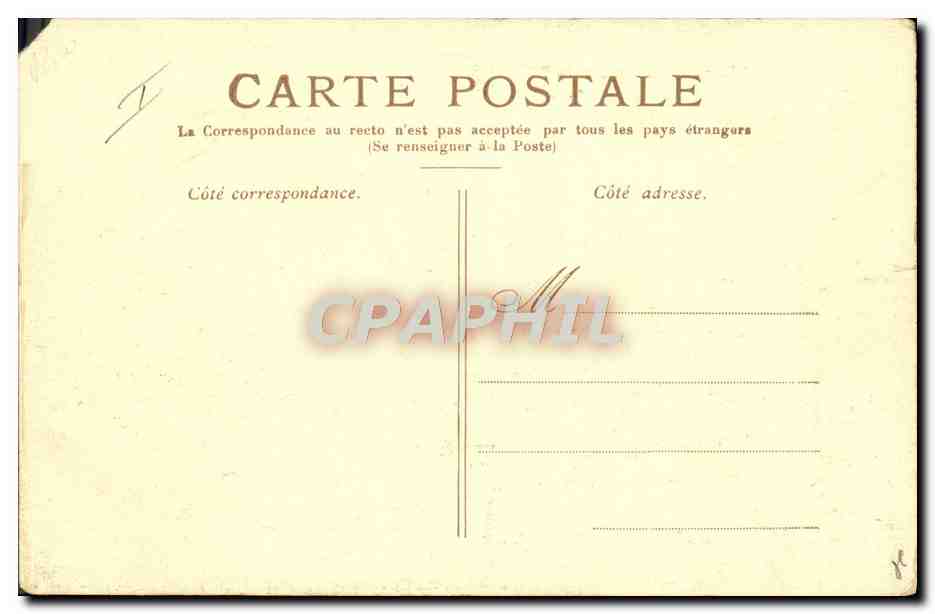 CPA Dirigeable Zeppelin Dirigeable Ville de Paris Surcouf Kapferer — Rückseite
