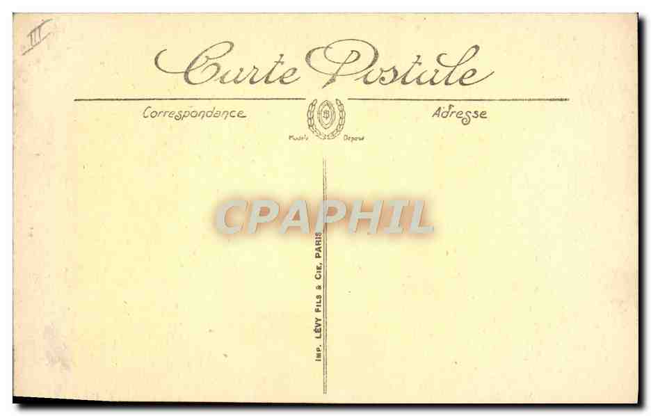 CPA Dirigeable Zeppelin Ballon Captif de la marine Tissus Hutchinson ateliers de Chalais Meudon  — Rückseite