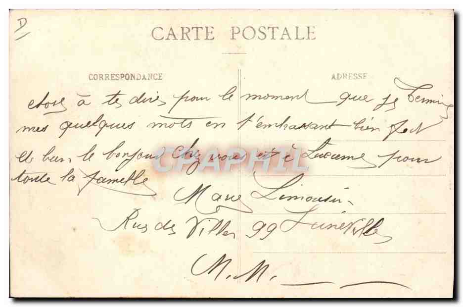 CPA Dirigeable Zeppelin Luneville Gendarme francais dans la cabine  — Back